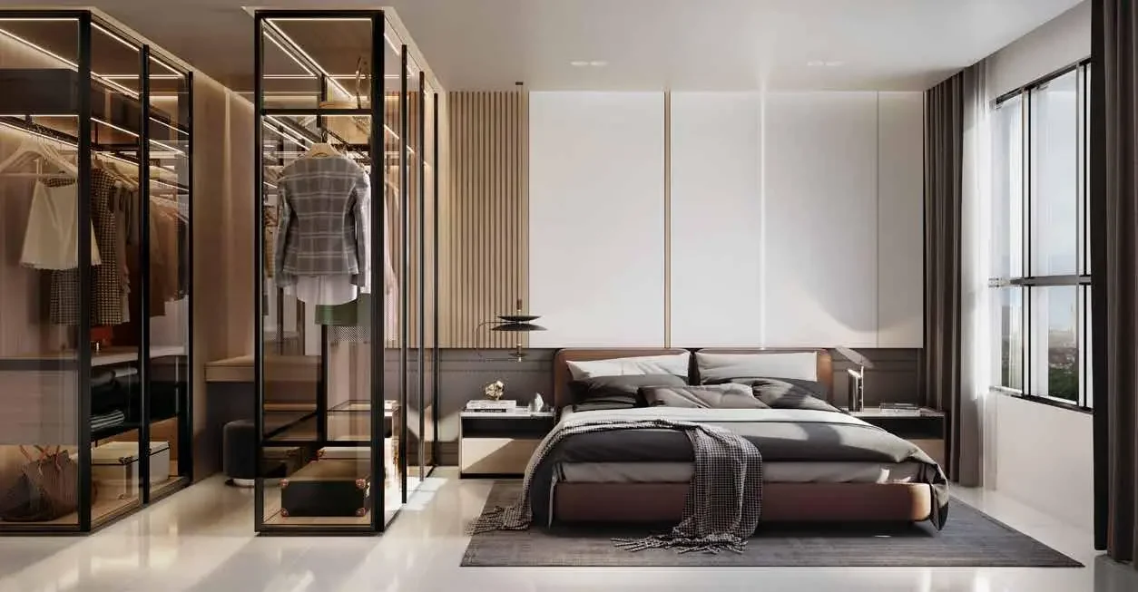 Type B master bedroom at Aras Residences